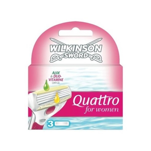 Wilkinson Quattro for Women náhradní hlavice 3 ks