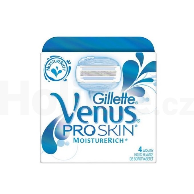 Gillette Venus ProSkin MoistureRich náhradní hlavice 4 ks