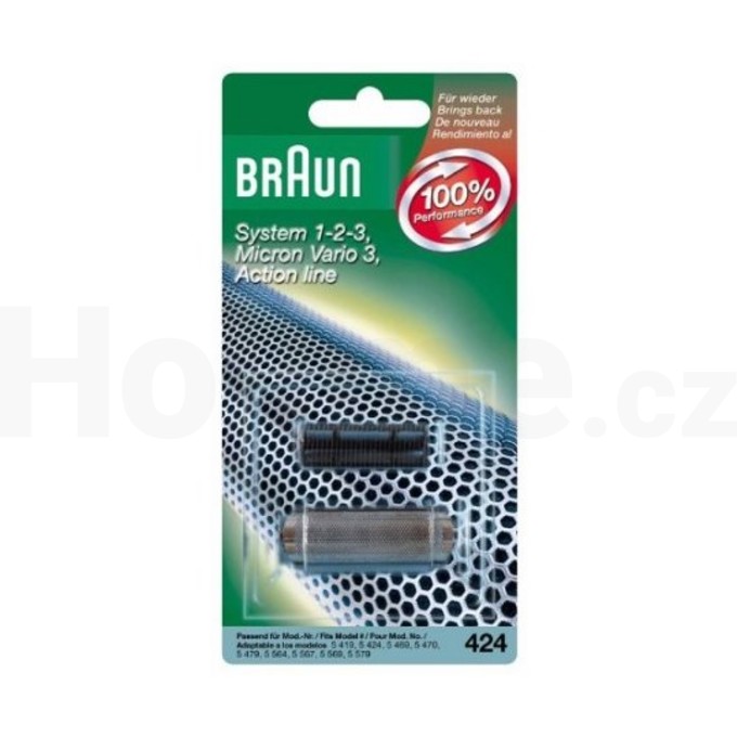 Braun CombiPack Vario3 - 424 břit + folie