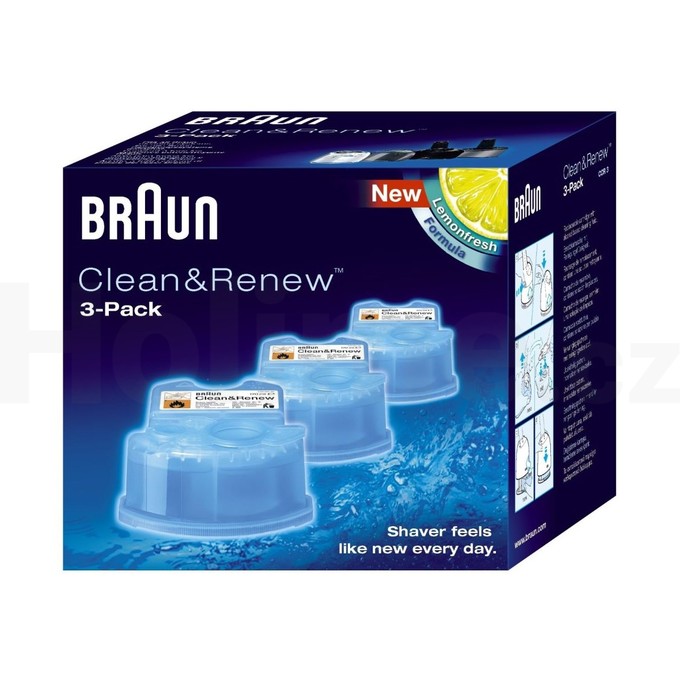 Braun CCR 3 Clean Renew náhradní čistící náplně 3 ks citron