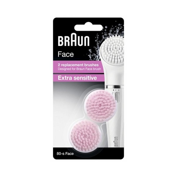 Braun 80-s Face extra sensitive náhradní kartáče 2 ks
