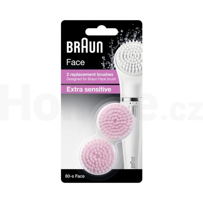 Braun 80-s Face extra sensitive náhradní kartáče 2 ks