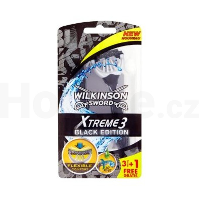 Wilkinson Xtreme3 Black žiletky 3+1 ks