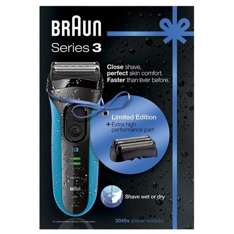 Braun Series 3-3040s Wet&Dry holicí strojek + CombiPack 32B