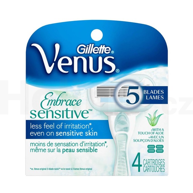 Gillette Venus Embrace Sensitive náhradní hlavice 4 ks