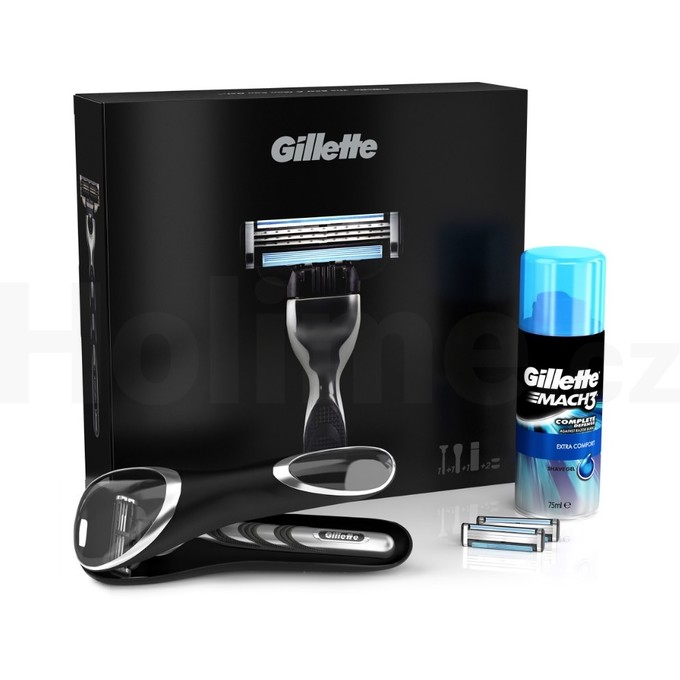 Gillette Mach 3 holicí strojek + gel na holení Gillette Mach 3 75 ml