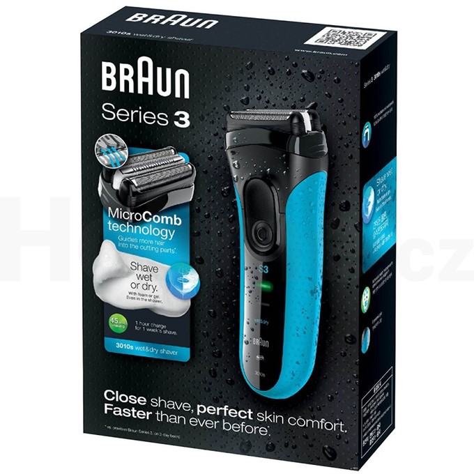 Braun Series 3 3010s Wet&Dry holicí strojek - ROZBALENÉ