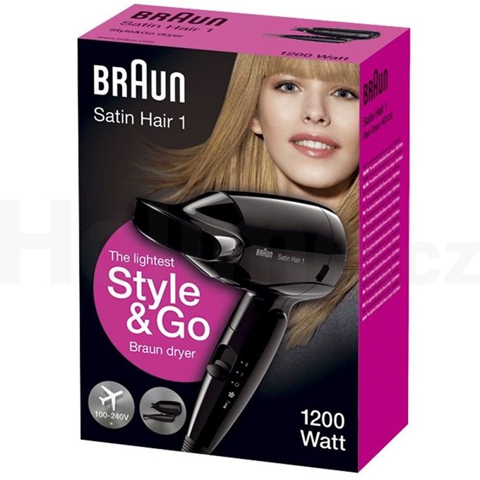 Braun Satin Hair 1 Style&Go HD130 cestovní fén na vlasy