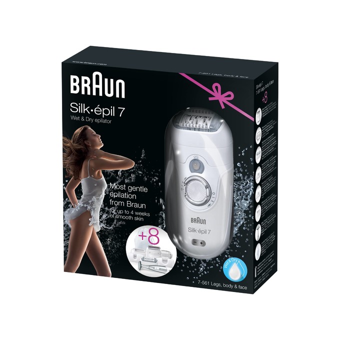 Braun Silk épil 7-561 Wet&Dry epilátor + bikiny zastřihovač