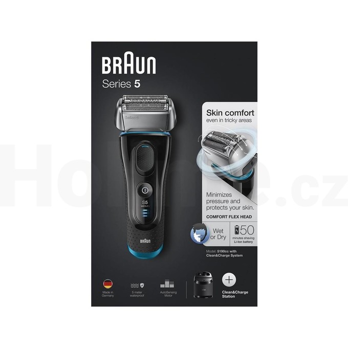 Braun Series 5 5190cc Wet&Dry holicí strojek