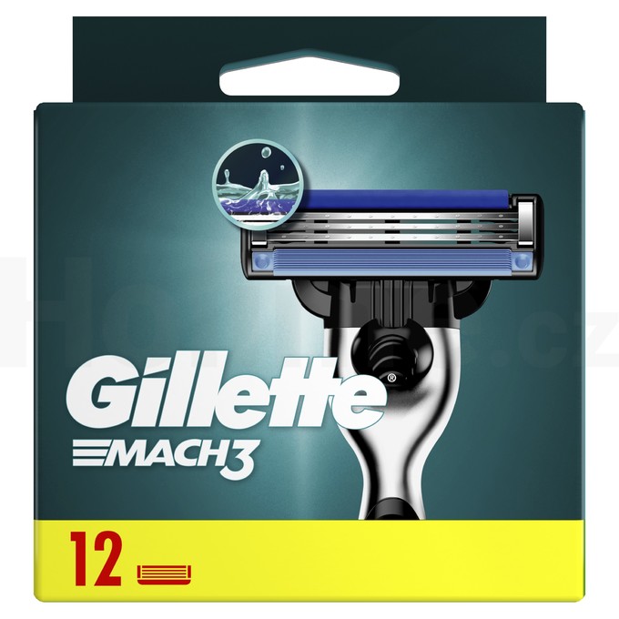 Gillette Mach3 náhradní hlavice 12 ks