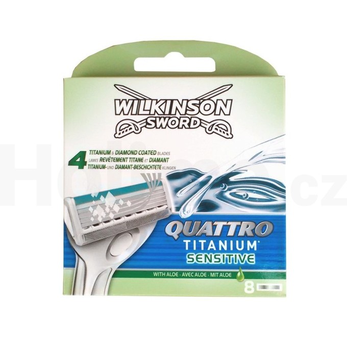 Wilkinson Quattro Titanium Sensitive náhradní hlavice 8 ks