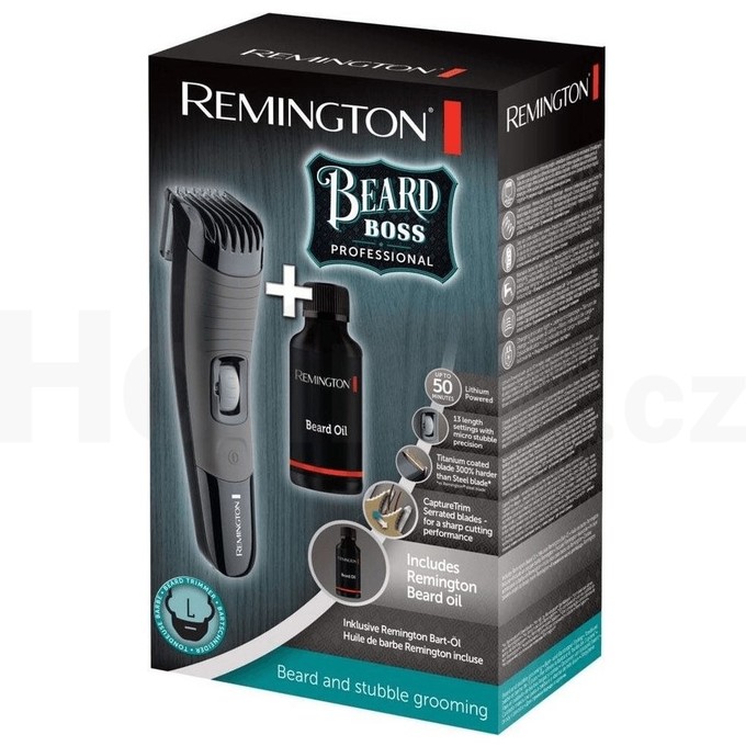 Remington MB4137 Beard Boss zastřihovač vousů + olej na vousy