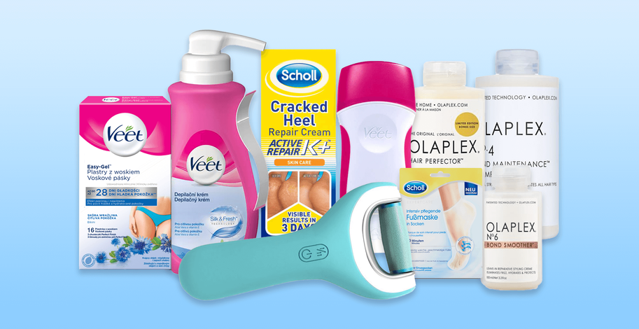 Veet, Olaplex, Scholl