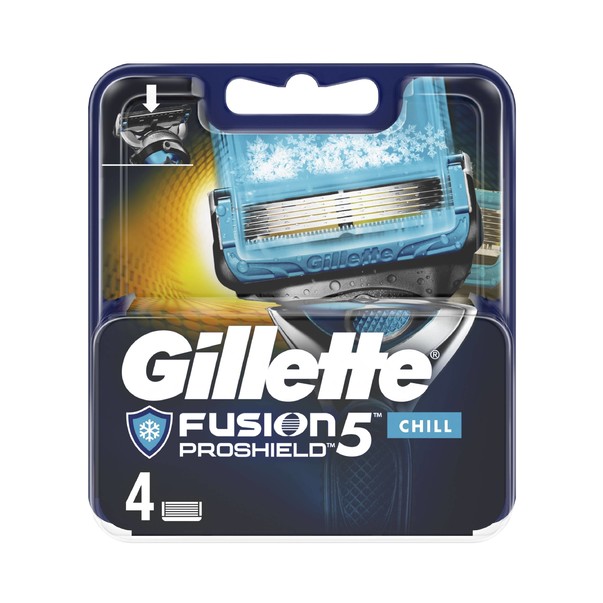 Gillette Fusion 5 ProShield Chill náhradní hlavice 4 ks