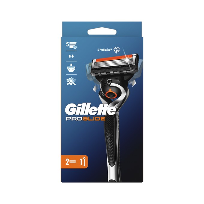 Gillette ProGlide holicí strojek + 2 hlavice