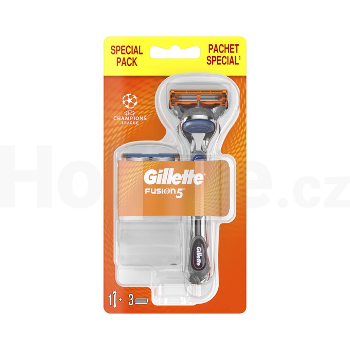 Gillette Fusion 5 Starter Pack holicí strojek + 3 hlavice
