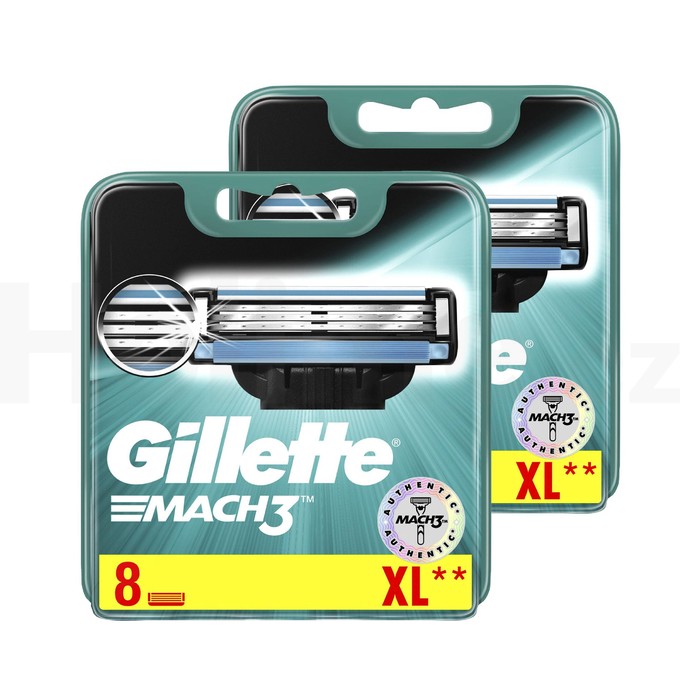 Gillette Mach3 náhradní hlavice 8 ks + 8 ks
