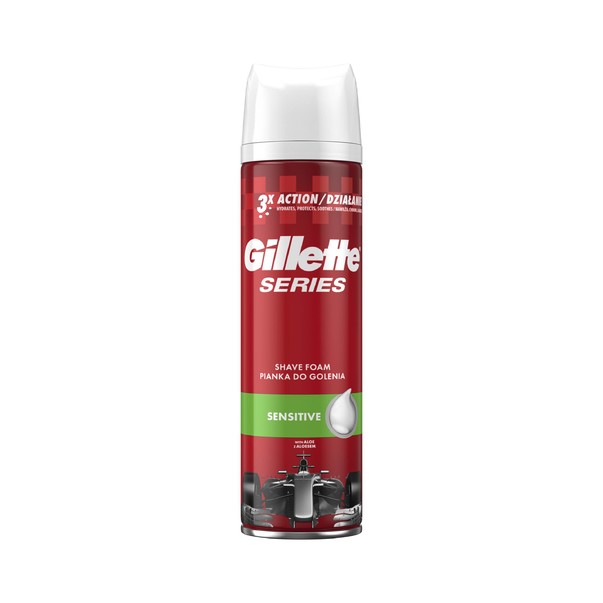 Gillette Foam Series Sensitive pěna na holení 250 ml
