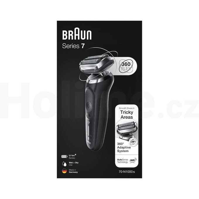 Braun Series 7 1000s Black Wet&Dry holicí strojek