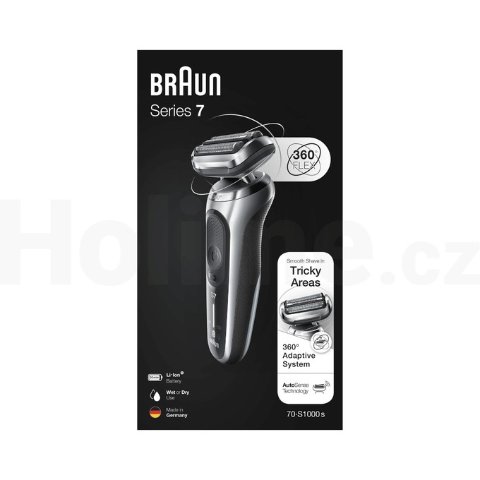 Braun Series 7 1000s Silver Wet&Dry holicí strojek