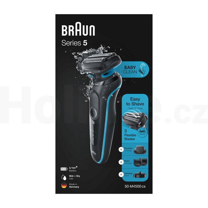 Braun Series 5 4500cs Mint Wet&Dry holicí strojek