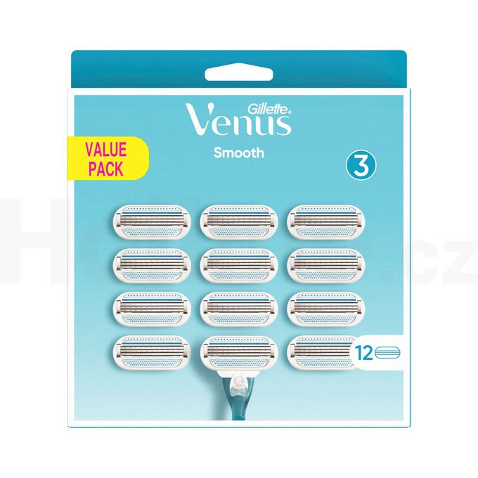 Gillette Venus Smooth náhradní hlavice 12 ks