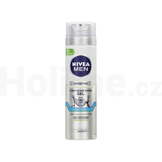 Nivea Men Sensitive 3-Day Beard gel na holení 200 ml