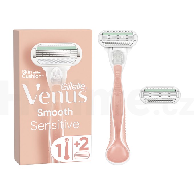 Gillette Venus Smooth Sensitive holicí strojek + 2 hlavice