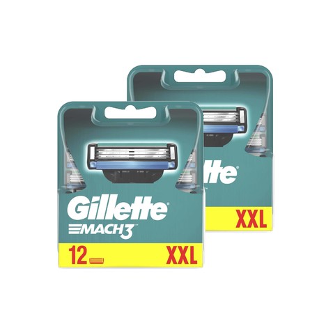 Gillette Mach3 náhradní hlavice 12+12 ks
