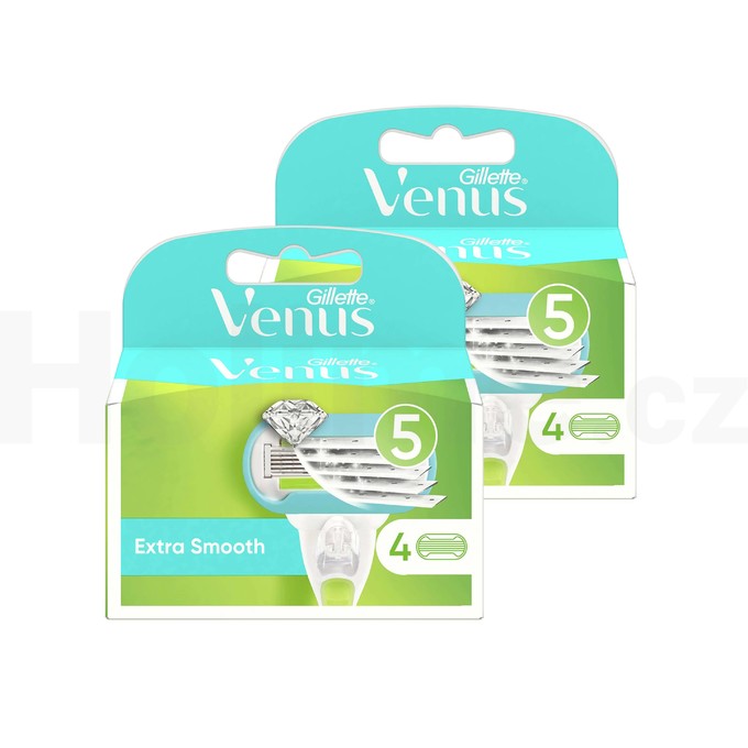 Gillette Venus Extra Smooth náhradní hlavice 4+4 ks