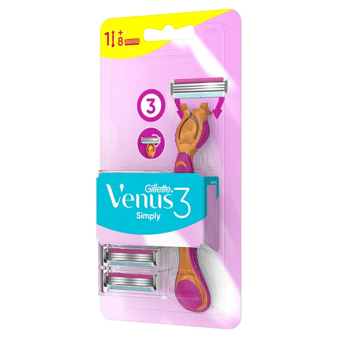 Gillette Simply Venus holicí strojek + 8 hlavic