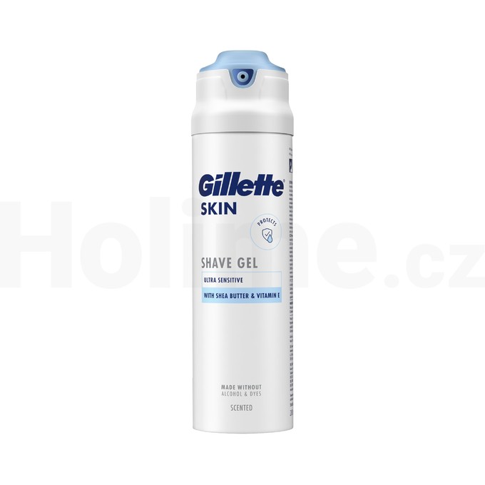 Gillette Skin Ultra Sensitive gel na holení 200 ml