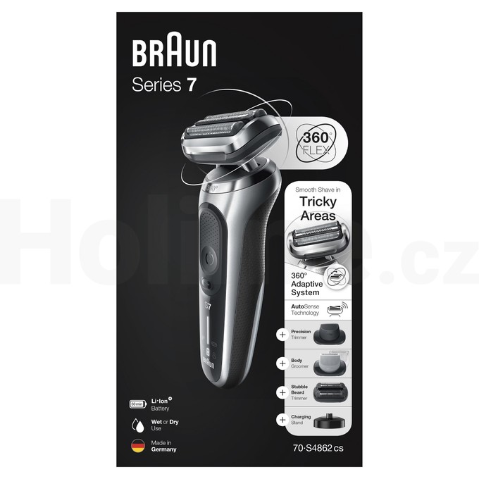 Braun Series 7 70-S4862cs Wet&Dry holicí strojek