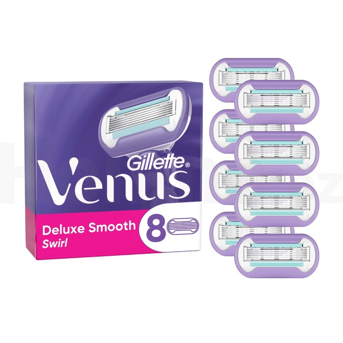 Gillette Venus Swirl Deluxe Smooth náhradní hlavice 8 ks