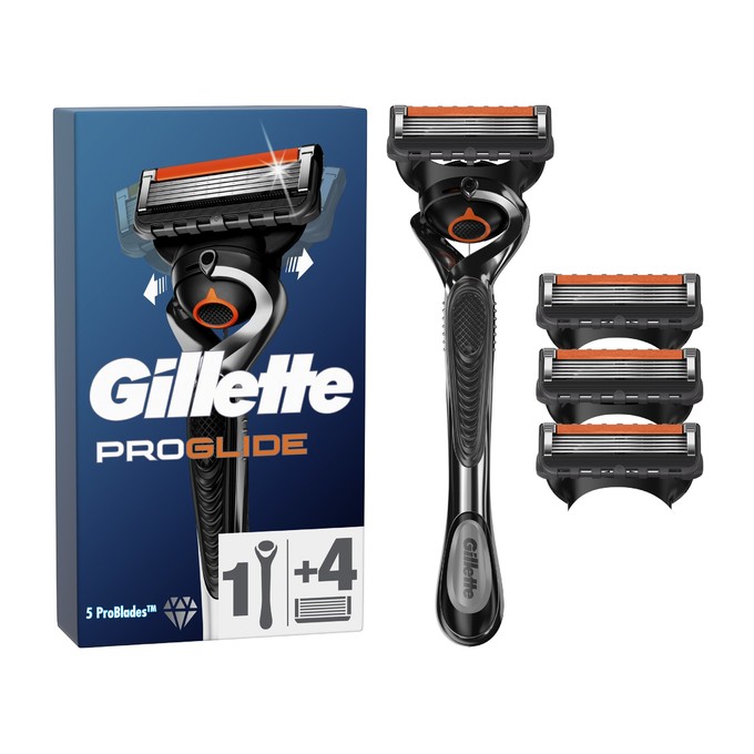 Gillette ProGlide holicí strojek + 4 hlavice