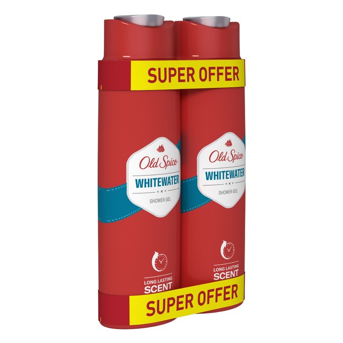 Old Spice Whitewater sprchový gel 2x400 ml