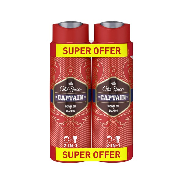 Old Spice Captain sprchový gel 2x400 ml