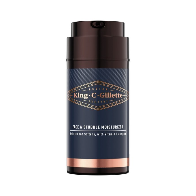 King C. Gillette Face & Stubble Moisturizer krém na vousy a tvář 100 ml