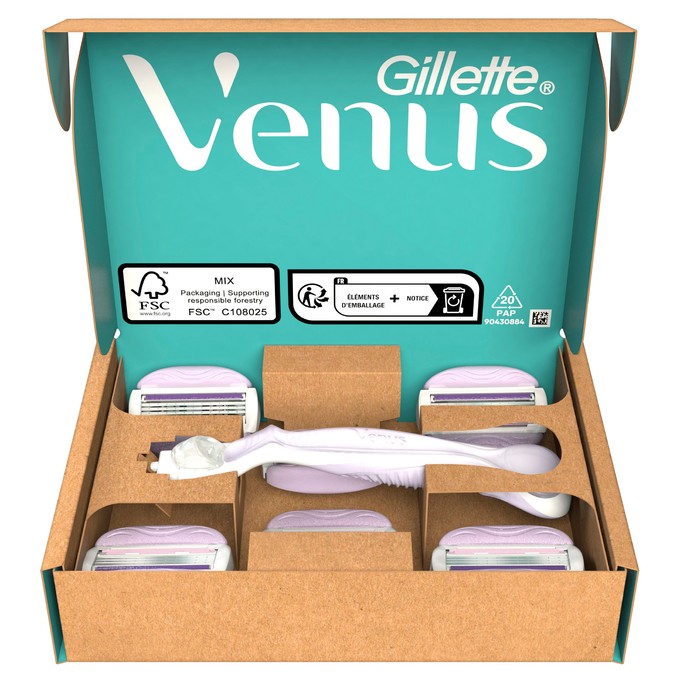 Gillette Venus Comfortglide Breeze holicí strojek + 6 hlavic