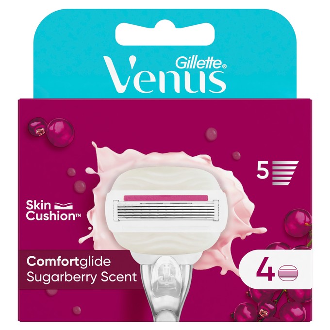 Gillette Venus Comfortglide Sugarberry Scent náhradní hlavice 4 ks
