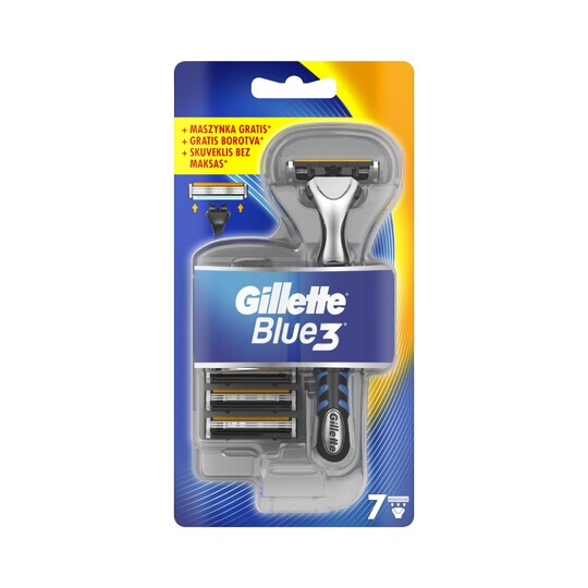 Gillette Blue 3 holicí strojek + 7 hlavic