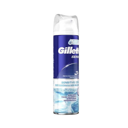 Gillette Series Sensitive Cool pěna na holení 250 ml