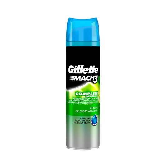 Gillette Mach 3 Sensitive gel na holení 200 ml