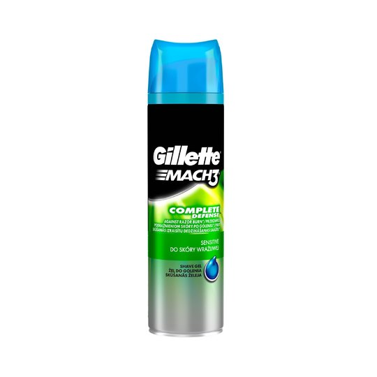 Gillette Mach 3 Sensitive gel na holení 200 ml