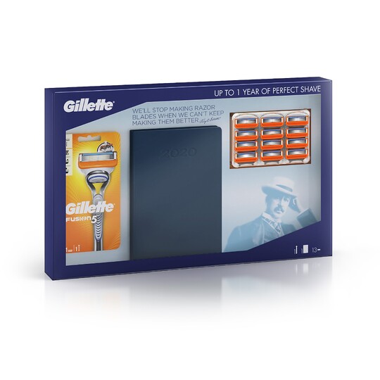 Gillette Fusion 5 Manual +12 ks náhradních hlavic + diář 2020