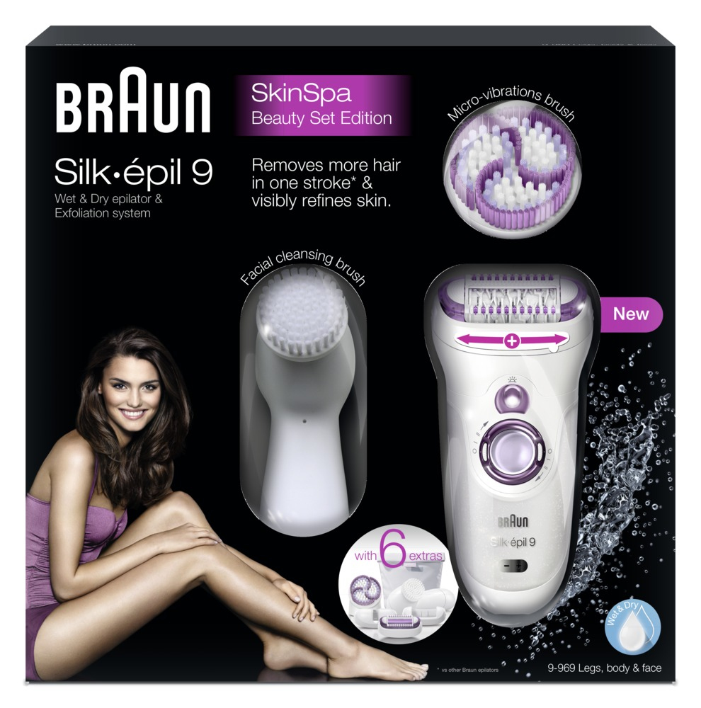 Braun Silk épil 9-969 Wet&Dry SkinSpa epilátor