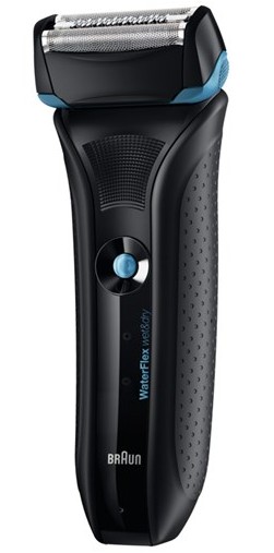Braun WaterFlex WF2s holicí strojek Wet&Dry černý - POUŽITÉ