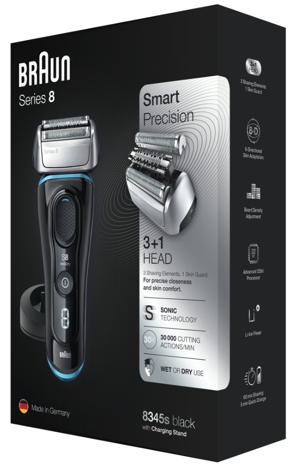 Braun Series 8 8345s Wet&Dry - ROZBALENÉ ZBOŽÍ
