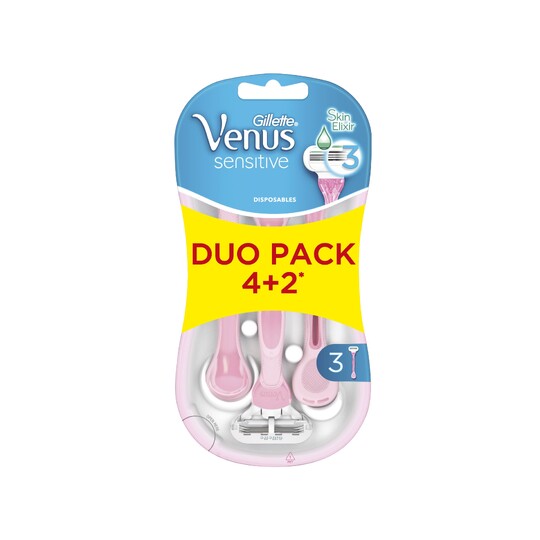 Gillette Venus Sensitive dámská jednorázová holítka 4+2 ks